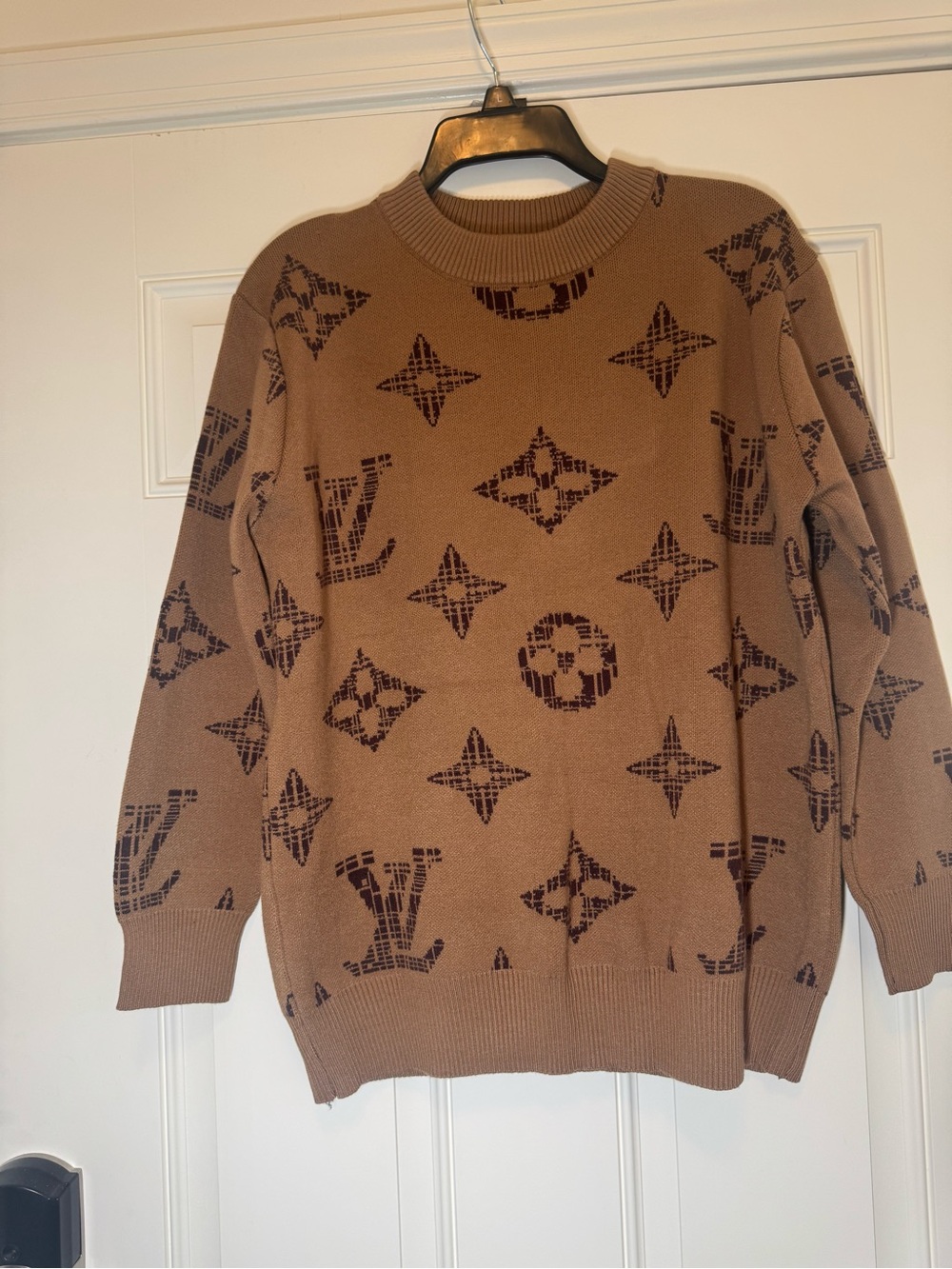 Brown Crewneck Sweater. No Brand. Brand New.